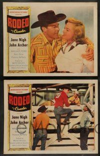 3t346 RODEO 8 LCs '52 lowdown on Daredevil Kings & Queens of the Rodeo Rings, Jane Nigh!