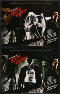 3t371 SIN CITY 8 LCs '05 Frank Miller, Bruce Willis, Benicio Del Toro, sexy Jessica Alba!