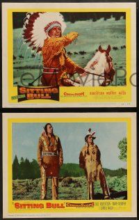 3t842 SITTING BULL 3 LCs '54 Native American J. Carrol Naish as Sitting Bull, Iron Eyes Cody!