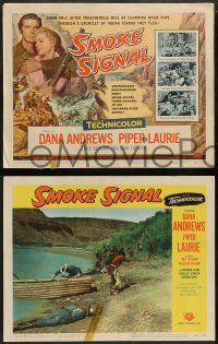 3t375 SMOKE SIGNAL 8 LCs '55 Dana Andrews & Piper Laurie, Native American Pat Hogan!