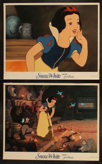 3t539 SNOW WHITE & THE SEVEN DWARFS 7 LCs R1987 Walt Disney animated cartoon fantasy classic!