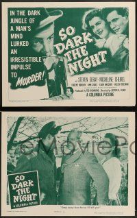 3t376 SO DARK THE NIGHT 8 LCs '46 film noir set in Paris France directed by Joseph H. Lewis!