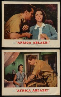 3t378 SOMETHING OF VALUE 8 LCs R62 Rock Hudson & Dana Wynter are hunted in Africa!