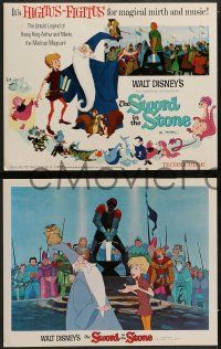 3t016 SWORD IN THE STONE 9 LCs R73 Disney's cartoon story of young King Arthur & Merlin the Wizard!