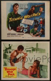3t421 TEENAGE WOLF PACK 8 LCs '57 Horst Buchholz, out of control German teens!