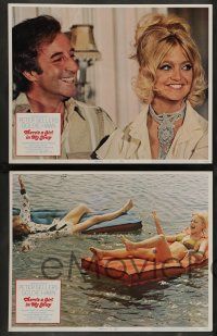 3t428 THERE'S A GIRL IN MY SOUP 8 LCs '71 great images of Peter Sellers, young Goldie Hawn!