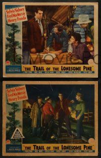 3t851 TRAIL OF THE LONESOME PINE 3 LCs '36 great images of Fred MacMurray, Henry Fonda!