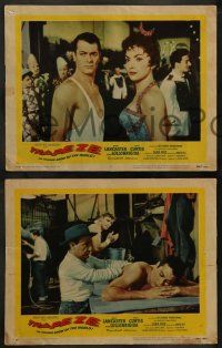 3t853 TRAPEZE 3 LCs '56 Burt Lancaster, sexy Gina Lollobrigida, Tony Curtis, Gomez!