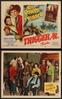 3t457 TRIGGER JR. 8 LCs '50 Roy Rogers, Dale Evans, Foy Willing & The Riders of the Purple Sage!
