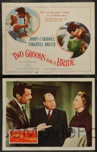 3t461 TWO GROOMS FOR A BRIDE 8 LCs '57 John Carroll, Virginia Bruce, Kay Callard!