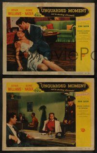 3t757 UNGUARDED MOMENT 4 LCs '56 teacher Esther Williams, John Saxon, George Nader!