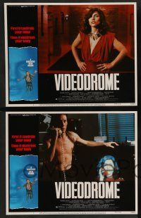 3t475 VIDEODROME 8 LCs '83 director David Cronenberg, James Woods, Debbie Harry, sci-fi thriller!