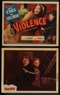 3t476 VIOLENCE 8 LCs '47 Nancy Coleman & Michael O'Shea fight undercover fascists in America!