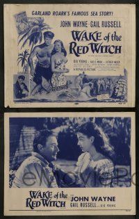 3t758 WAKE OF THE RED WITCH 4 LCs R54 John Wayne w/sexy Gail Russell, seafaring ocean sailor action