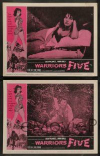 3t483 WARRIORS FIVE 8 LCs '62 Leopoldo Savona, Jack Palance, The incredible Anna Ralli!