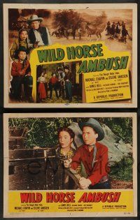 3t493 WILD HORSE AMBUSH 8 LCs '52 Michael Chapin & Eilene Janssen as The Rough Ridin' Kids!