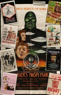 3w035 LOT OF 9 FOLDED ONE-SHEETS '50s-80s great images from a variety of different movies!