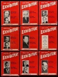 3w038 LOT OF 32 EXHIBITOR 1967 EXHIBITOR MAGAZINES '67 great images & information!