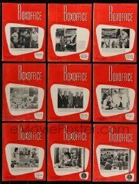 3w045 LOT OF 22 BOX OFFICE 1961 EXHIBITOR MAGAZINES '61 filled with great images & information!