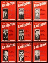 3w049 LOT OF 19 EXHIBITOR 1967 EXHIBITOR MAGAZINES '67 filled with great images & information!