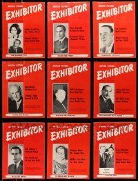 3w050 LOT OF 19 EXHIBITOR 1966 EXHIBITOR MAGAZINES '66 filled with great images & information!