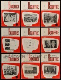 3w052 LOT OF 18 BOX OFFICE 1970 EXHIBITOR MAGAZINES '70 filled with great images & information!