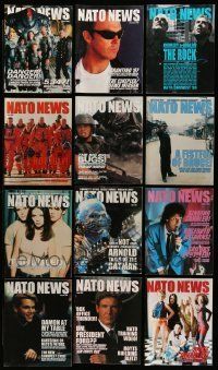 3w071 LOT OF 13 NATO NEWS EXHIBITOR MAGAZINES '90s filled with great images & information!