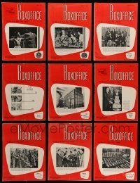 3w074 LOT OF 13 BOX OFFICE 1962 EXHIBITOR MAGAZINES '62 filled with great images & information!
