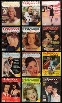 3w107 LOT OF 12 HOLLYWOOD THEN & NOW MAGAZINES '80s Marilyn Monroe, Bette Davis, Elvis & more!