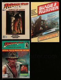3w213 LOT OF 3 HARRISON FORD MAGAZINES '80s Indiana Jones and the Temple of Doom, Blade Runner!