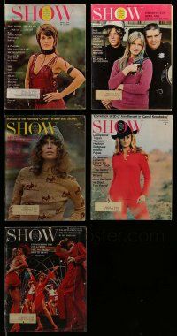 3w165 LOT OF 5 SHOW MAGAZINES '71 Jane Fonda, Ann-Margret, Julie Christie & more!
