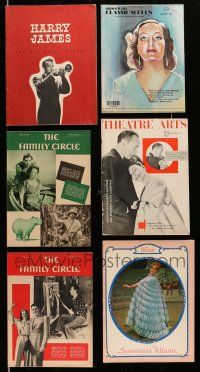 3w158 LOT OF 6 MAGAZINES AND THEATER PROGRAMS '40s-80s Joan Crawford, Harry James, Norman Rockwell