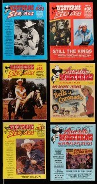 3w151 LOT OF 6 WESTERNS AND SERIALS MAGAZINES '80s-90s Roy Rogers, King of the Rocketmen & more!