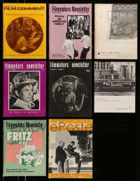 3w136 LOT OF 8 MOVIE MAGAZINES '60s-70s Filmmakers Newsletter, American Cinematographer & more!