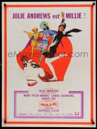 3x463 THOROUGHLY MODERN MILLIE French 24x32 '67 Bob Peak art of singing & dancing Julie Andrews!