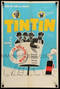 3x532 TINTIN ET LE MYSTERE DE LA TOISON D'OR French 16x24 '61 Talbot as Herge's Tintin, Tealdi art