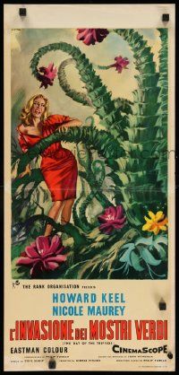 3x279 DAY OF THE TRIFFIDS Italian locandina '63 English sci-fi horror, different art by Casaro!