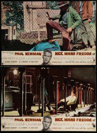 3x324 COOL HAND LUKE set of 7 Italian 18x27 pbustas '67 Paul Newman, prison escape classic!