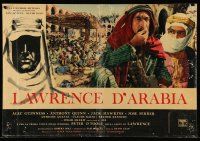 3x304 LAWRENCE OF ARABIA Italian 18x27 pbusta '63 David Lean, c/u of Peter O'Toole & Anthony Quinn