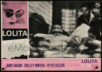 3x305 LOLITA Italian 19x27 pbusta '62 Stanley Kubrick, Sue Lyon in bed while Mason watches!