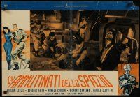 3x306 MUTINY IN OUTER SPACE Italian 18x27 pbusta '65 astounding adventure from the moon's center!