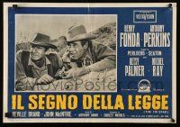3x337 TIN STAR Italian 14x20 pbusta R60 cowboys Henry Fonda & Anthony Perkins, Anthony Mann!