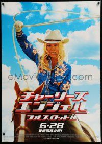 3x768 CHARLIE'S ANGELS FULL THROTTLE advance Japanese 29x41 '03 sexy cowgirl Lucy Liu w/lasso!