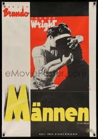 3x194 MEN Swedish '50 very first Marlon Brando, directed by Fred Zinnemann, Gosta Aberg!