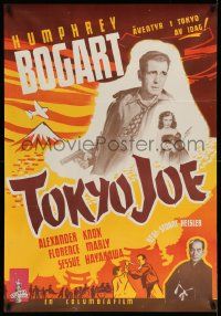 3x208 TOKYO JOE Swedish '50 Humphrey Bogart & sexy smoking Florence Marly in Japan!