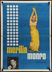 3x703 MARILYN Yugoslavian 20x28 '63 full-length image of young Monroe, plus Rock Hudson too!