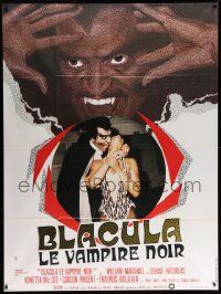 3y679 BLACULA French 1p '72 black vampire William Marshall is deadlier than Dracula, different!