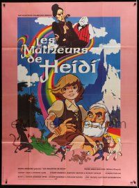 3y775 HEIDI'S SONG French 1p '82 Hanna-Barbera cartoon from the Johanna Spyri novel, great image!