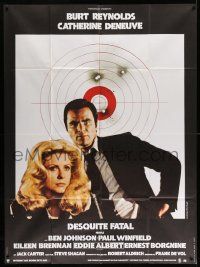 3y783 HUSTLE French 1p '76 Robert Aldrich, Burt Reynolds & sexy Catherine Deneuve by target!