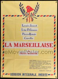 3y814 LA MARSEILLAISE French 1p R50s Jean Renoir's French Revolution classic!